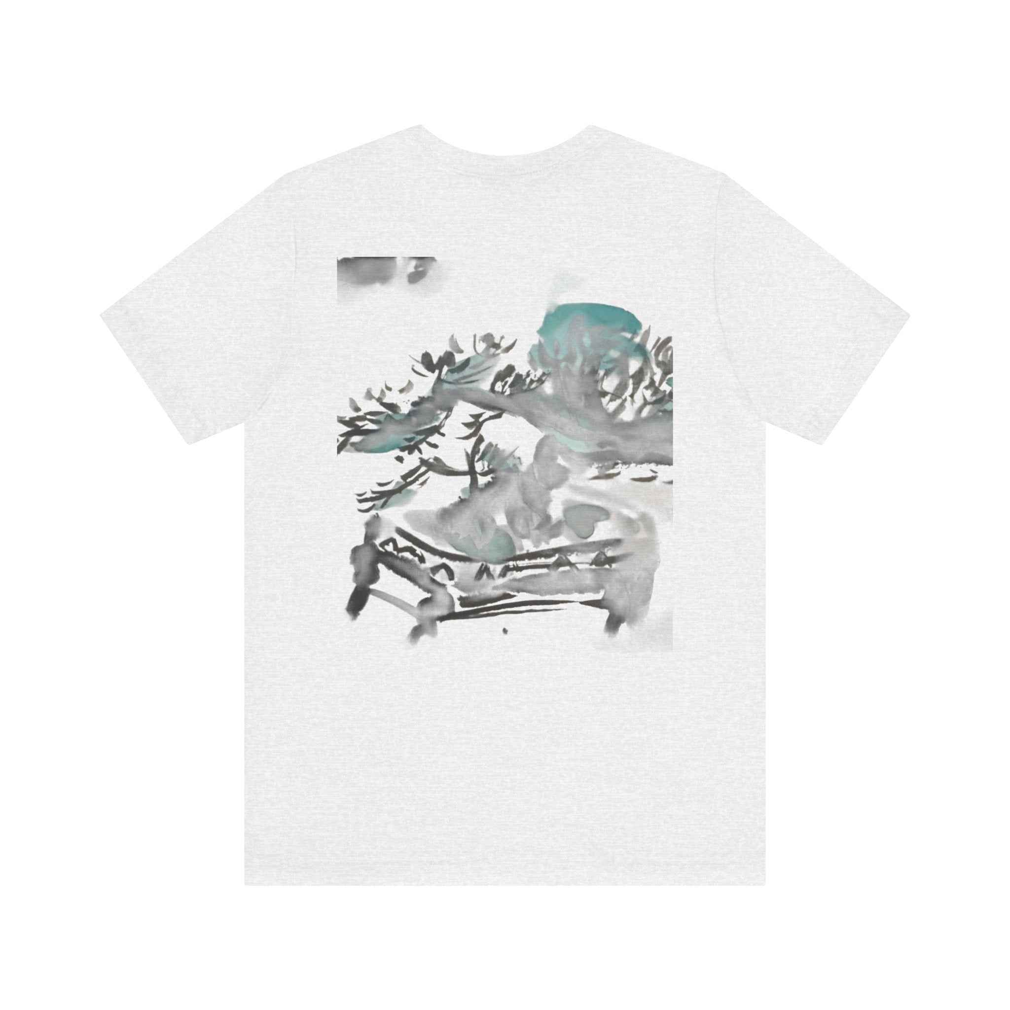 Pine Bonsai Watercolor T‑Shirt — Artistic Nature Graphic Tee — NL
