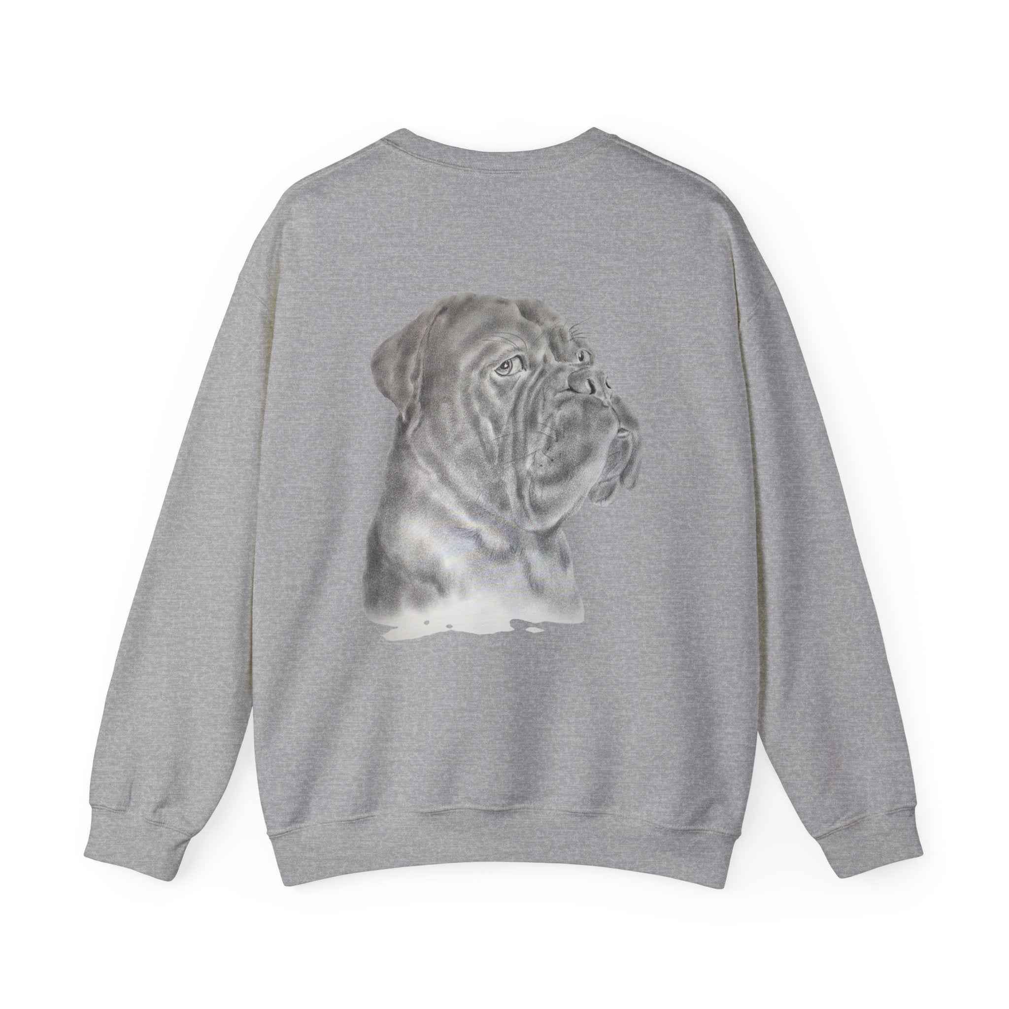Bonzo Portrait Crewneck Sweatshirt — Realistic Dog Art Pullover