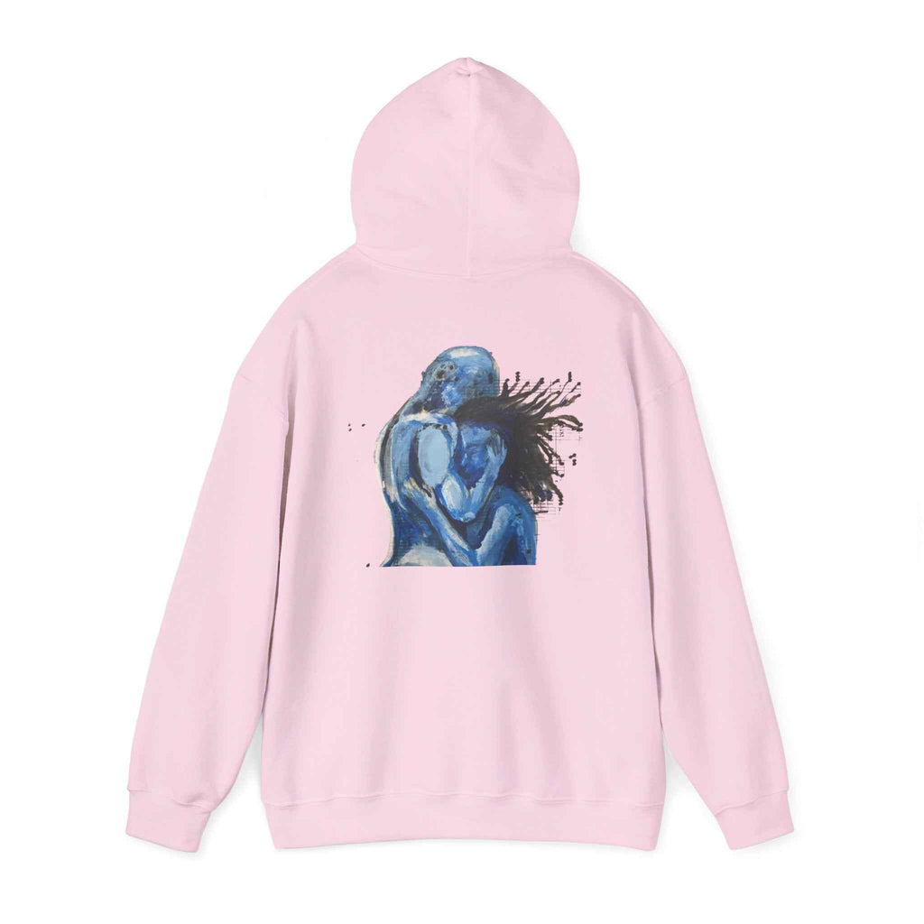 Blue Embrace Art Print - Hoodie Pullover