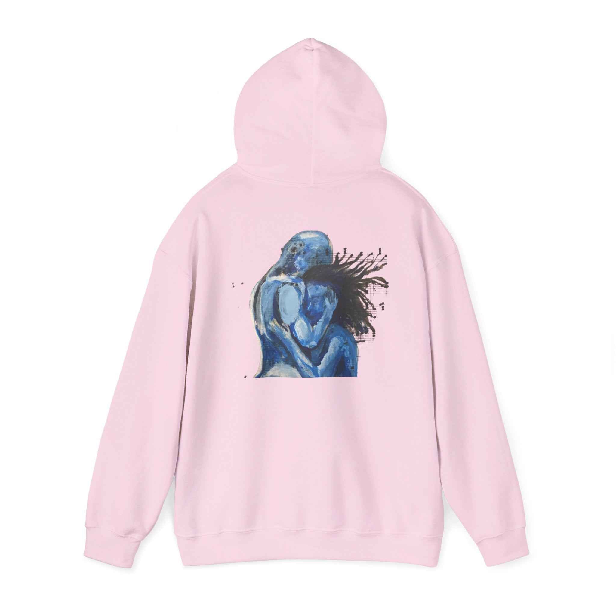 Blue Embrace Art Print - Hoodie Pullover