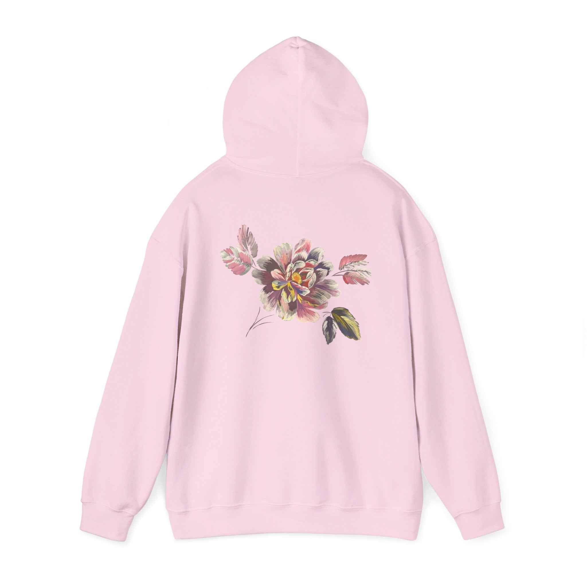 Floral Vintage Rose Hoodie — Watercolor Garden Sweatshirt