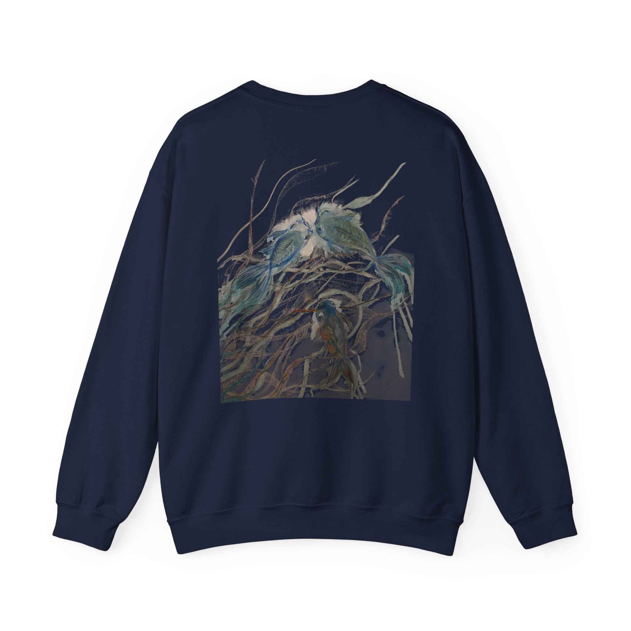 Crewneck Sweatshirt — Surreal Koi Fish Artwork — NL