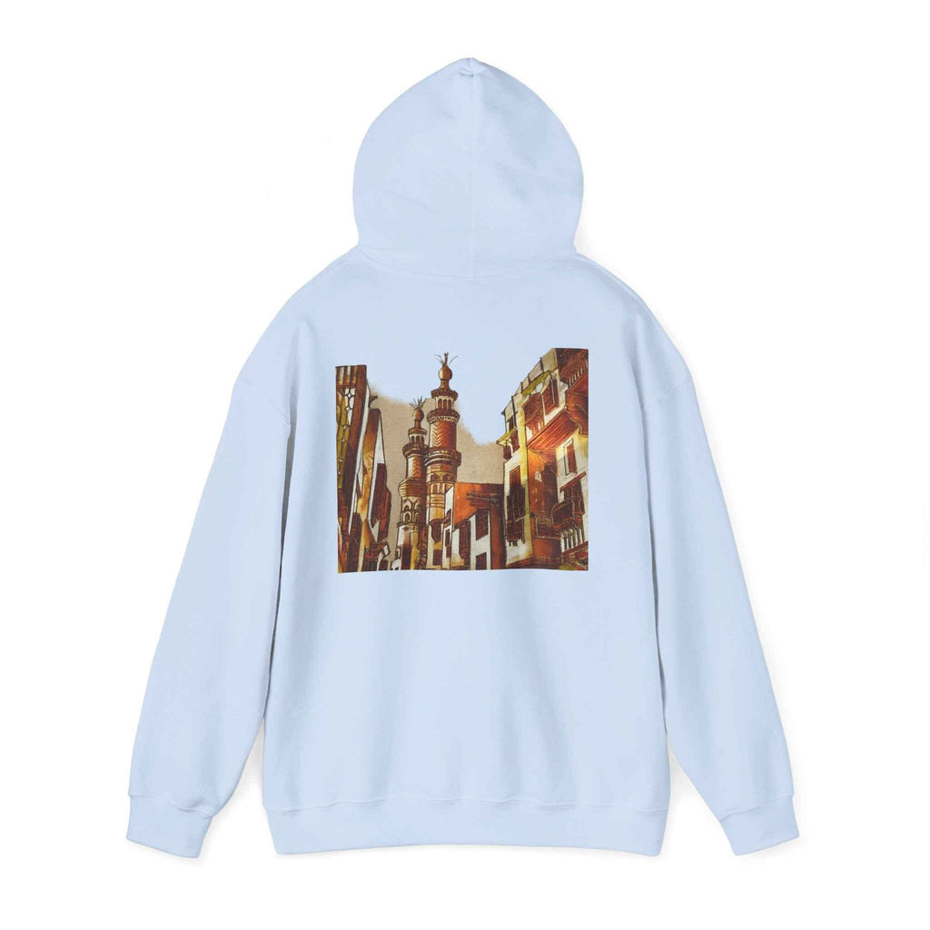 Graphic Hoodie — Vintage Egyptian Street Print — NL