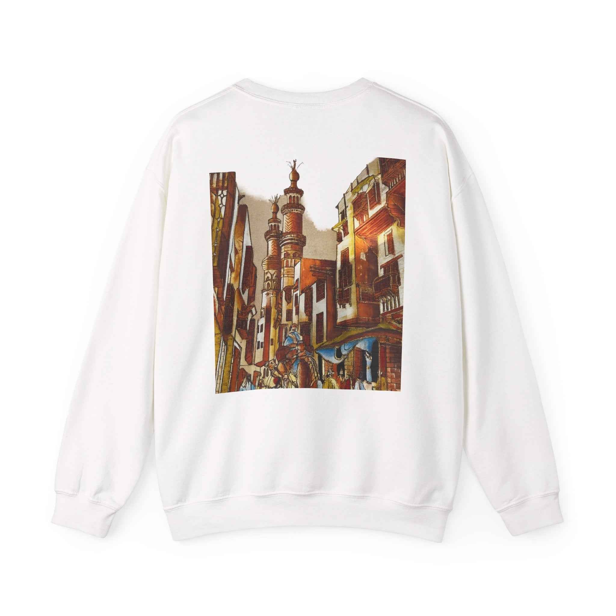 Egyptian Market Street Scene Crewneck Sweatshirt