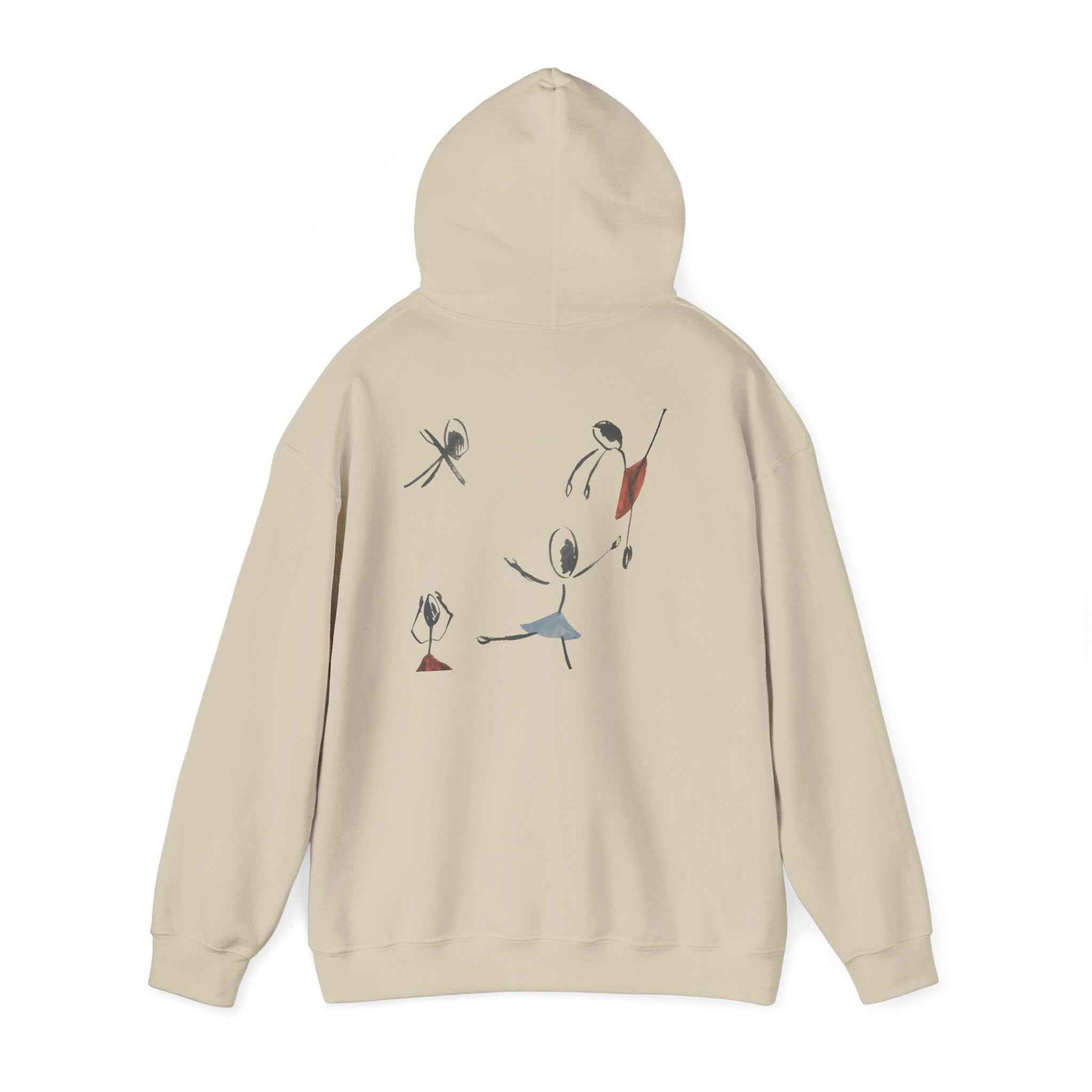 Minimalist Dance Crew Hoodie — Abstract Ballerina Silhouette Graphic