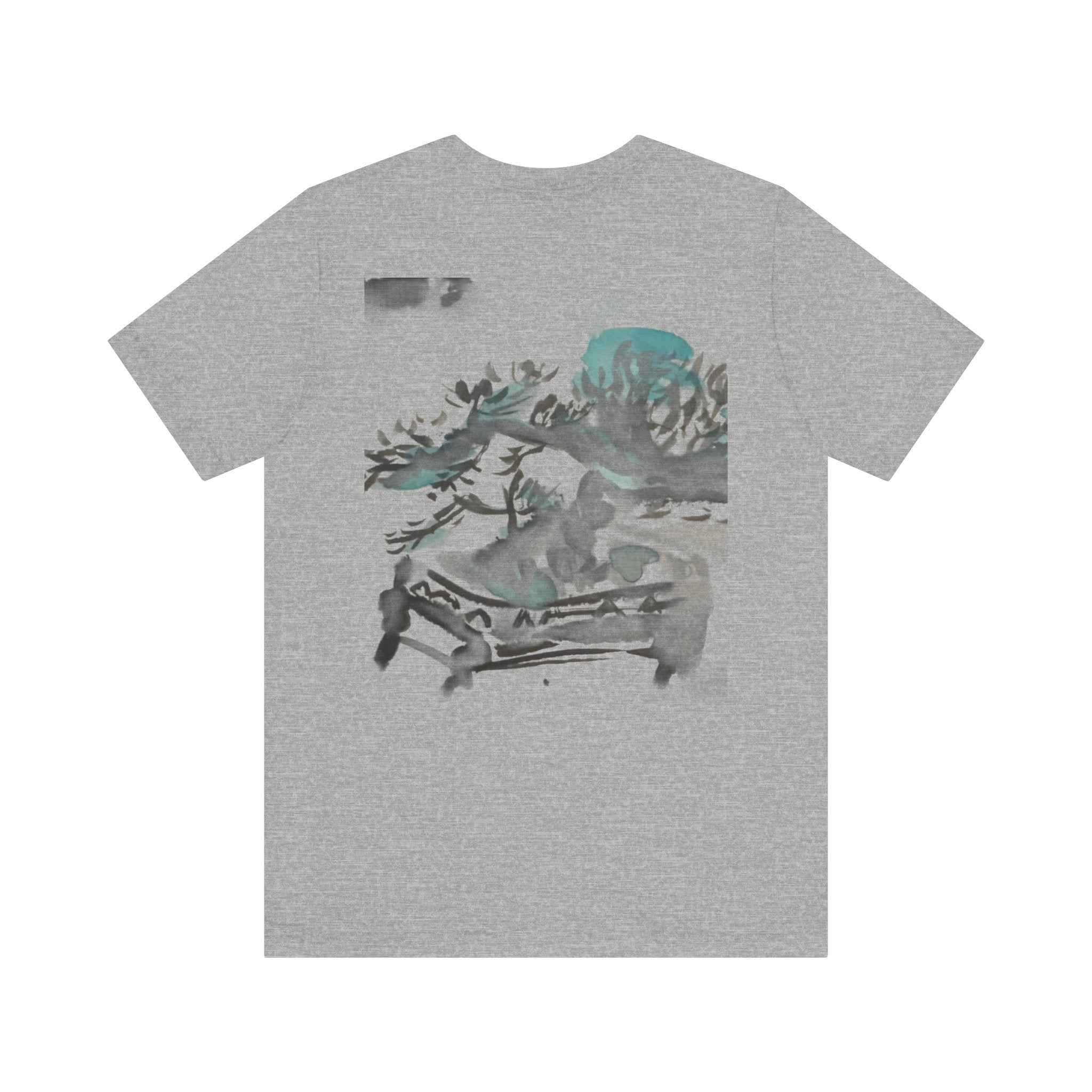 Pine Bonsai Watercolor T‑Shirt — Artistic Nature Graphic Tee — NL