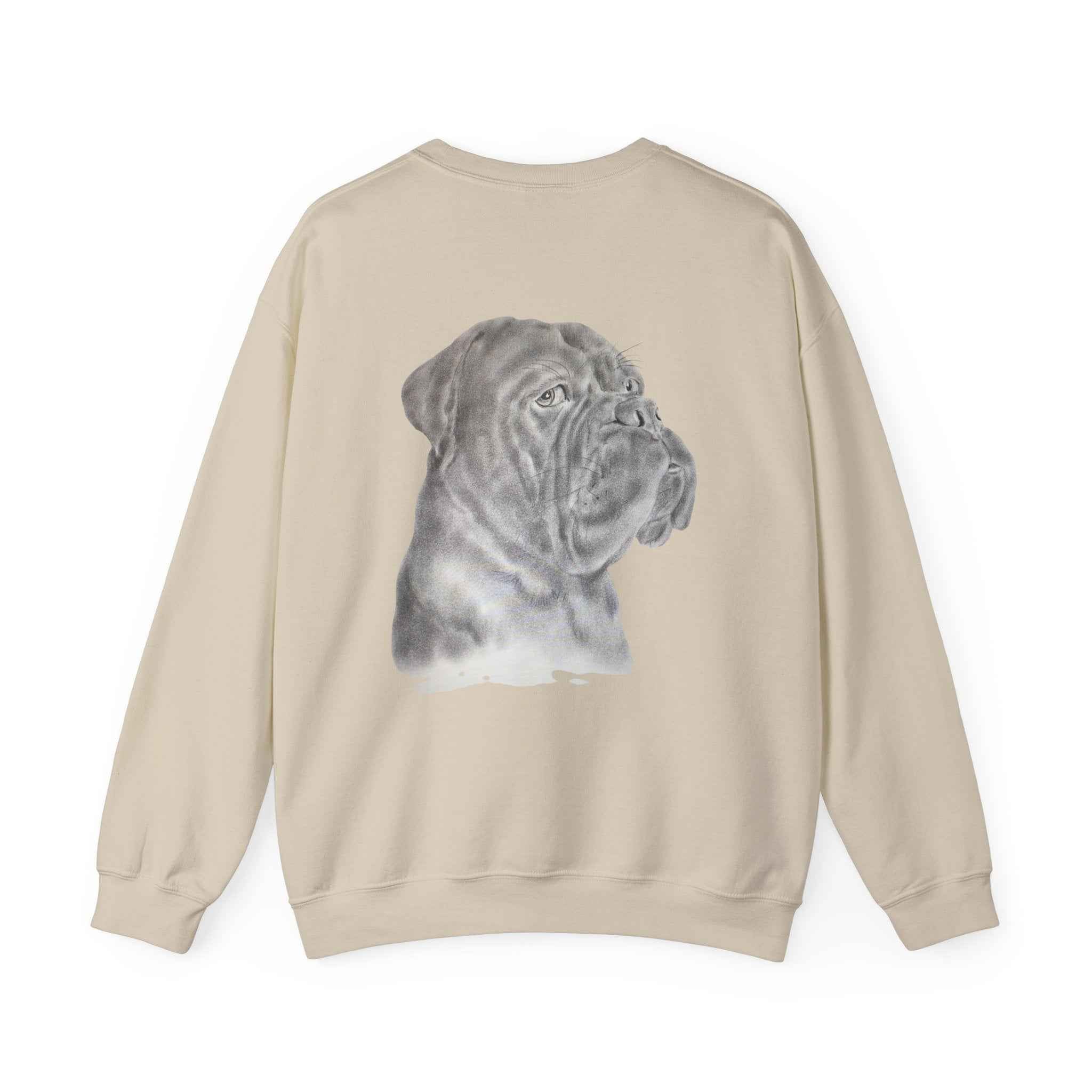 Bonzo Portrait Crewneck Sweatshirt — Realistic Dog Art Pullover
