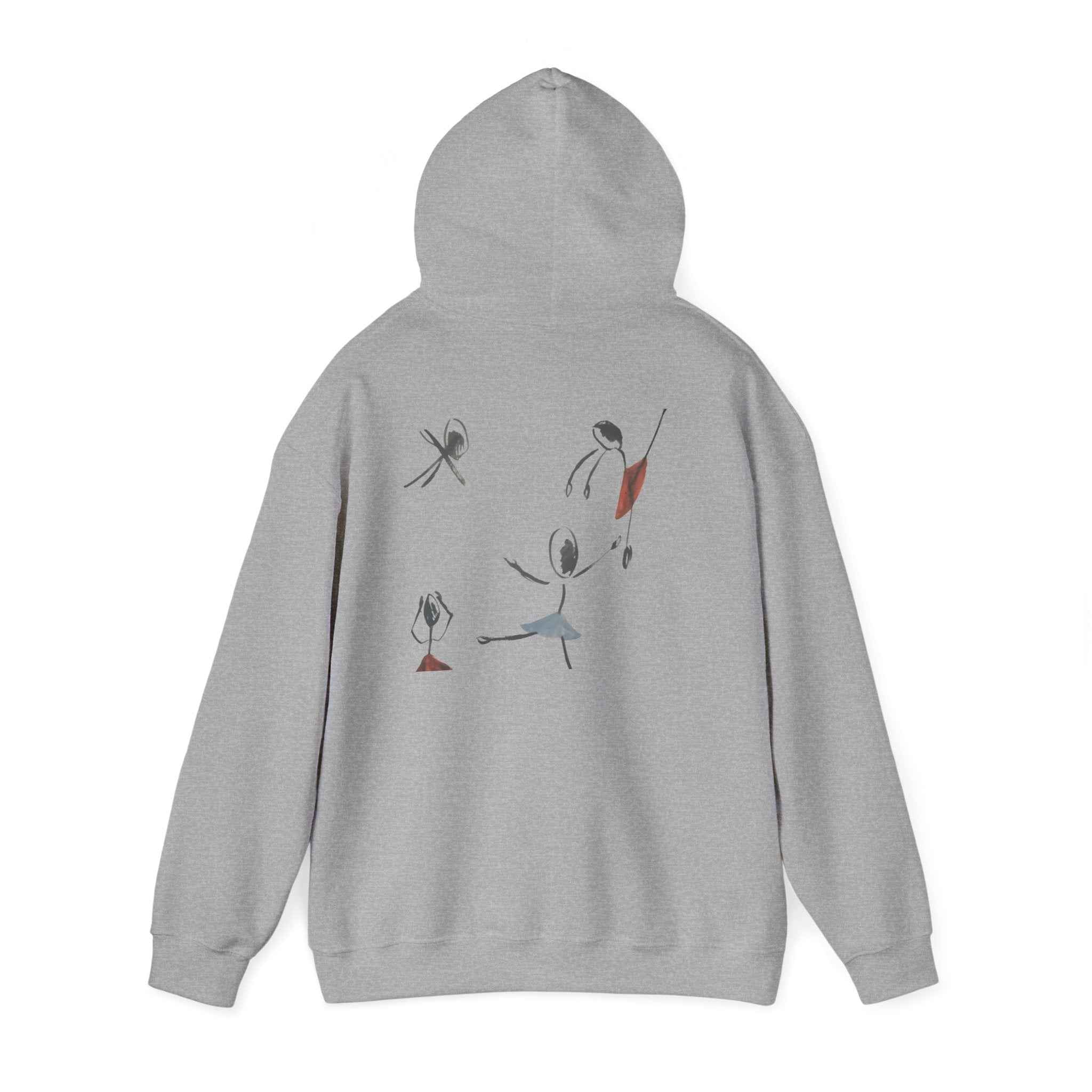Minimalist Dance Crew Hoodie — Abstract Ballerina Silhouette Graphic