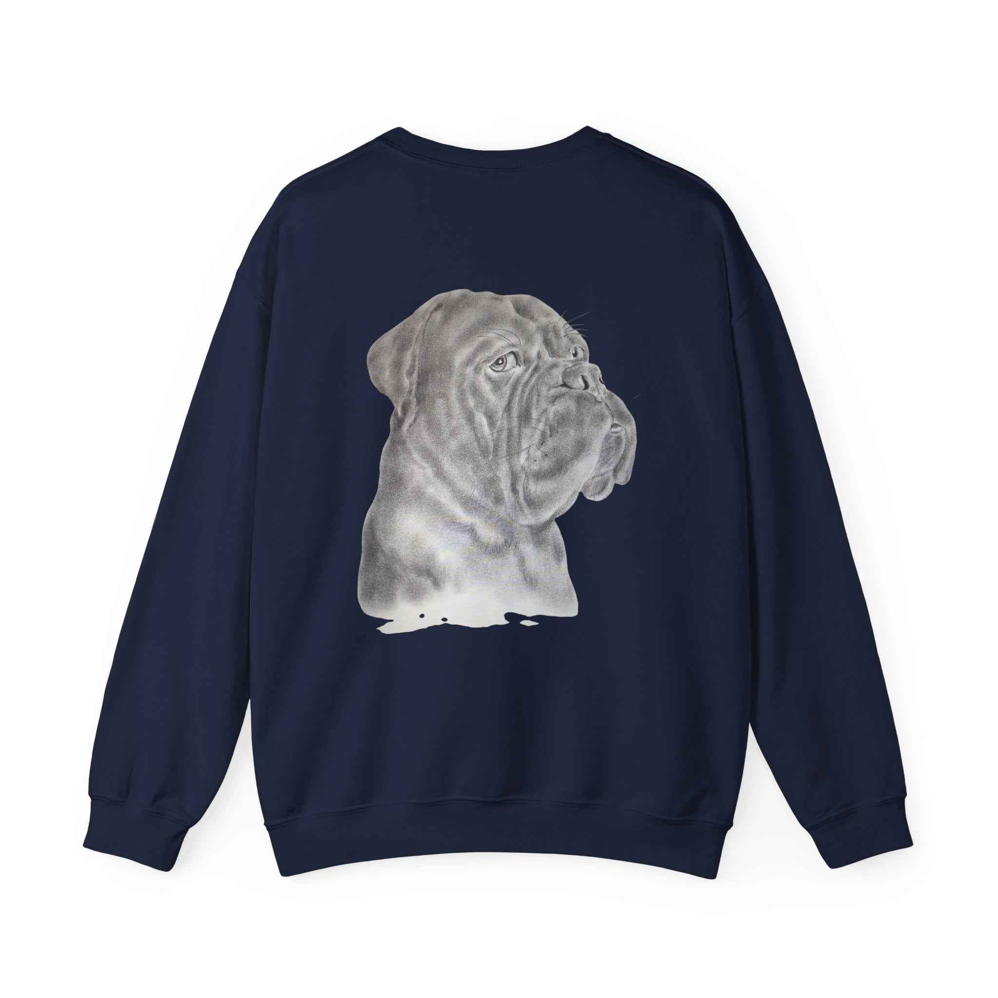 Bonzo Portrait Crewneck Sweatshirt — Realistic Dog Art Pullover