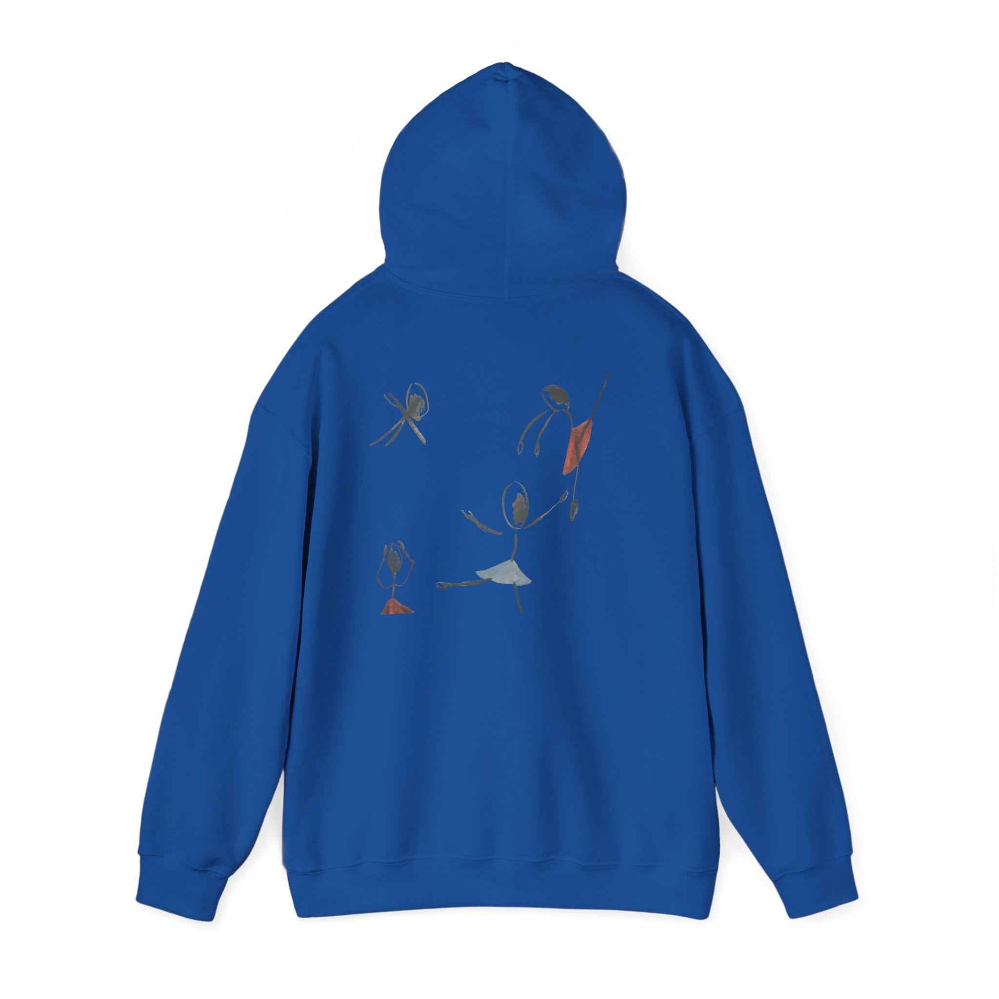 Minimalist Dance Crew Hoodie — Abstract Ballerina Silhouette Graphic