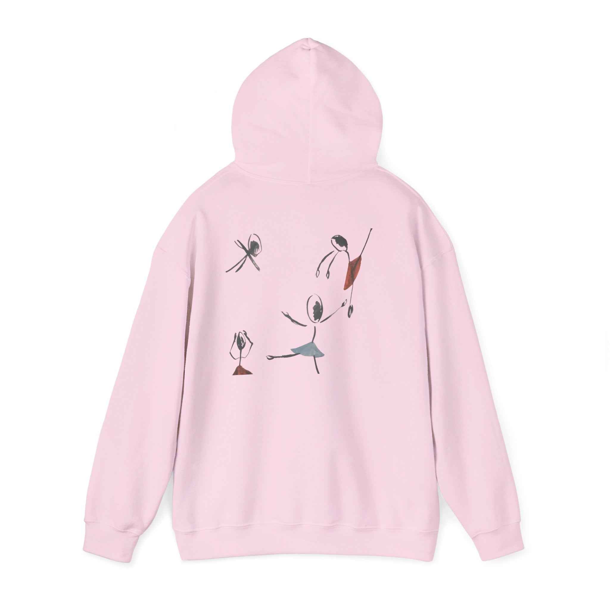 Minimalist Dance Crew Hoodie — Abstract Ballerina Silhouette Graphic