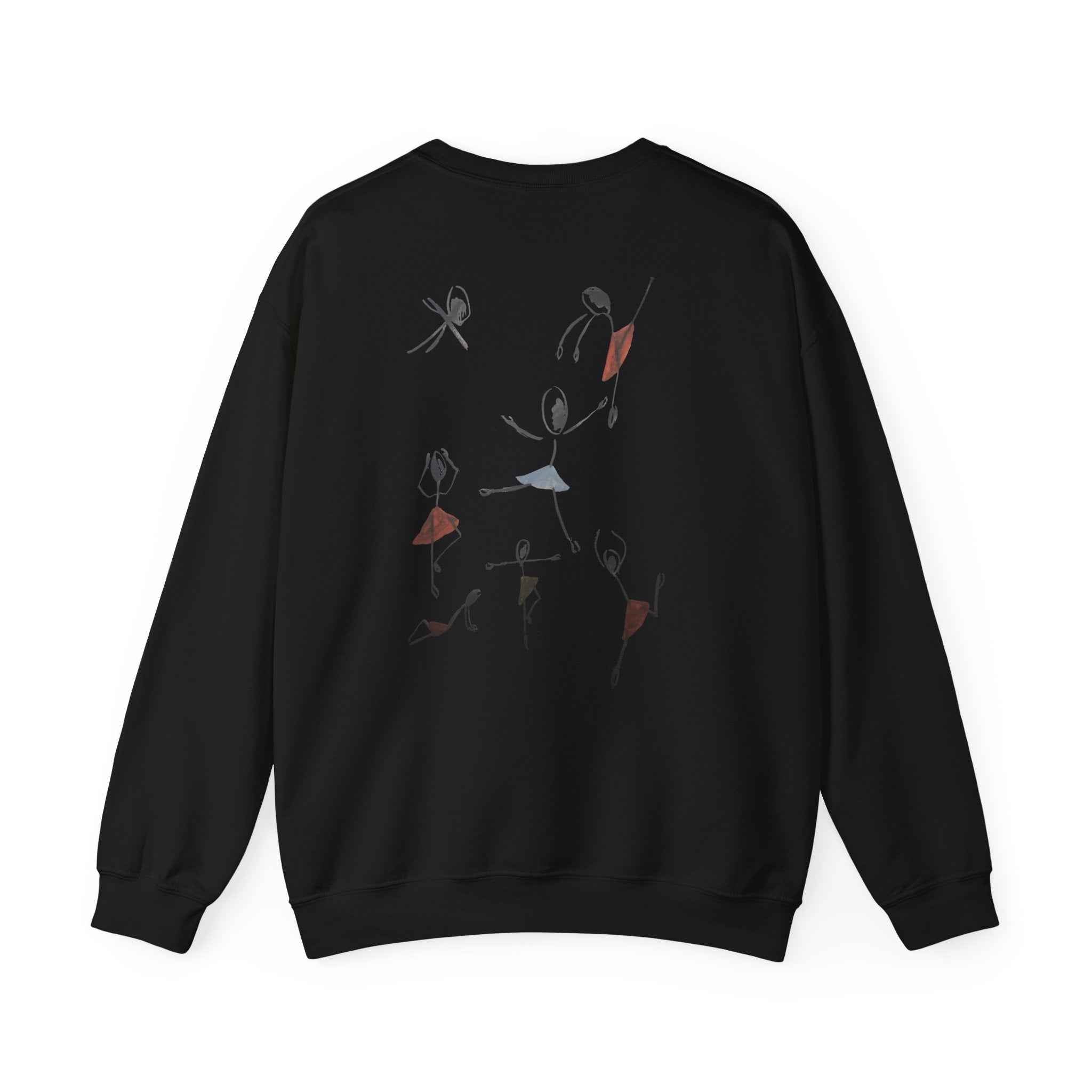 Ballet Dancers Crewneck Sweatshirt — Minimal Sketch Dance Graphic