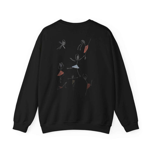 Ballet Dancers Crewneck Sweatshirt — Minimal Sketch Dance Graphic