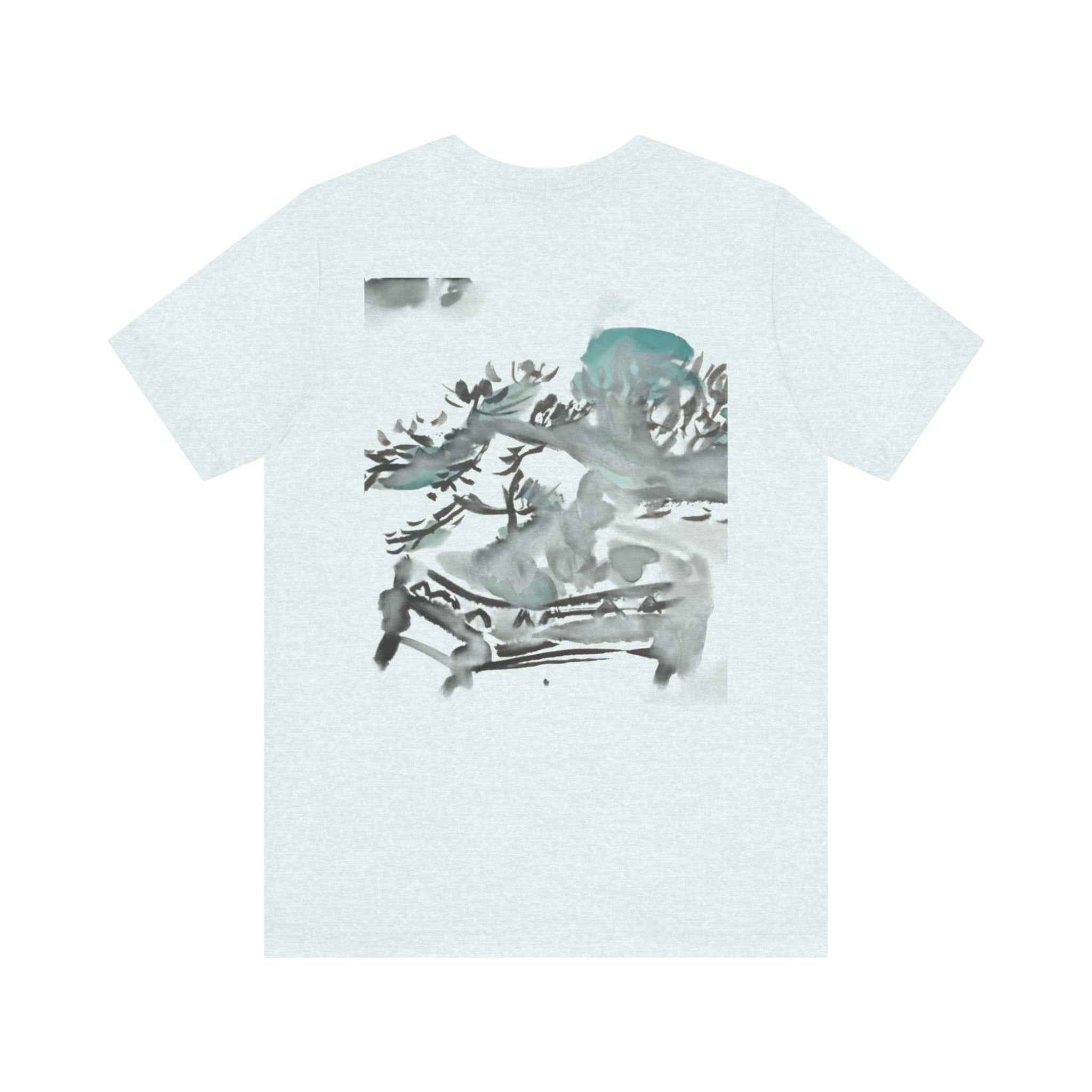 Pine Bonsai Watercolor T‑Shirt — Artistic Nature Graphic Tee — NL