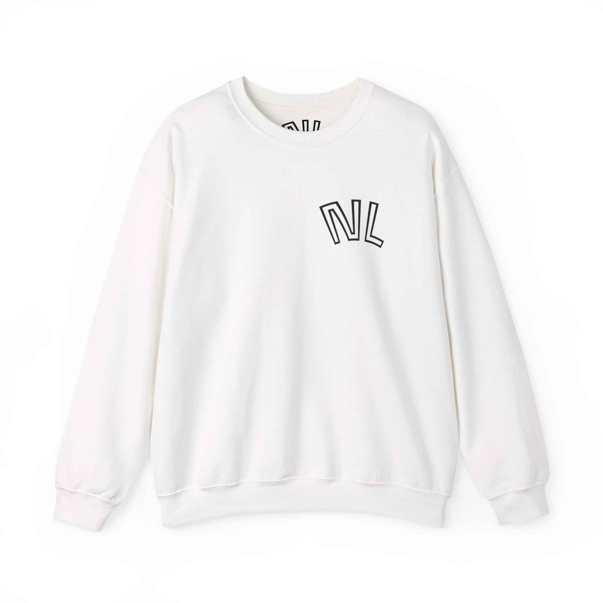 Floral Watercolor Crewneck Sweatshirt — Soft Pastel Blossom Backprint