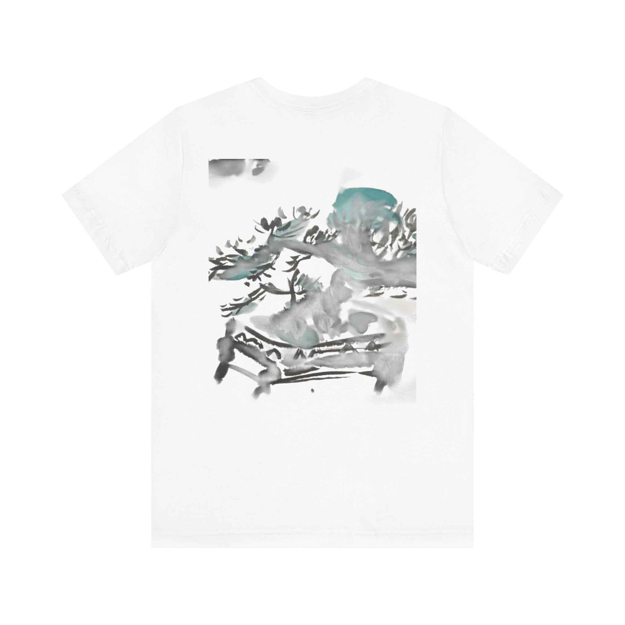Pine Bonsai Watercolor T‑Shirt — Artistic Nature Graphic Tee — NL