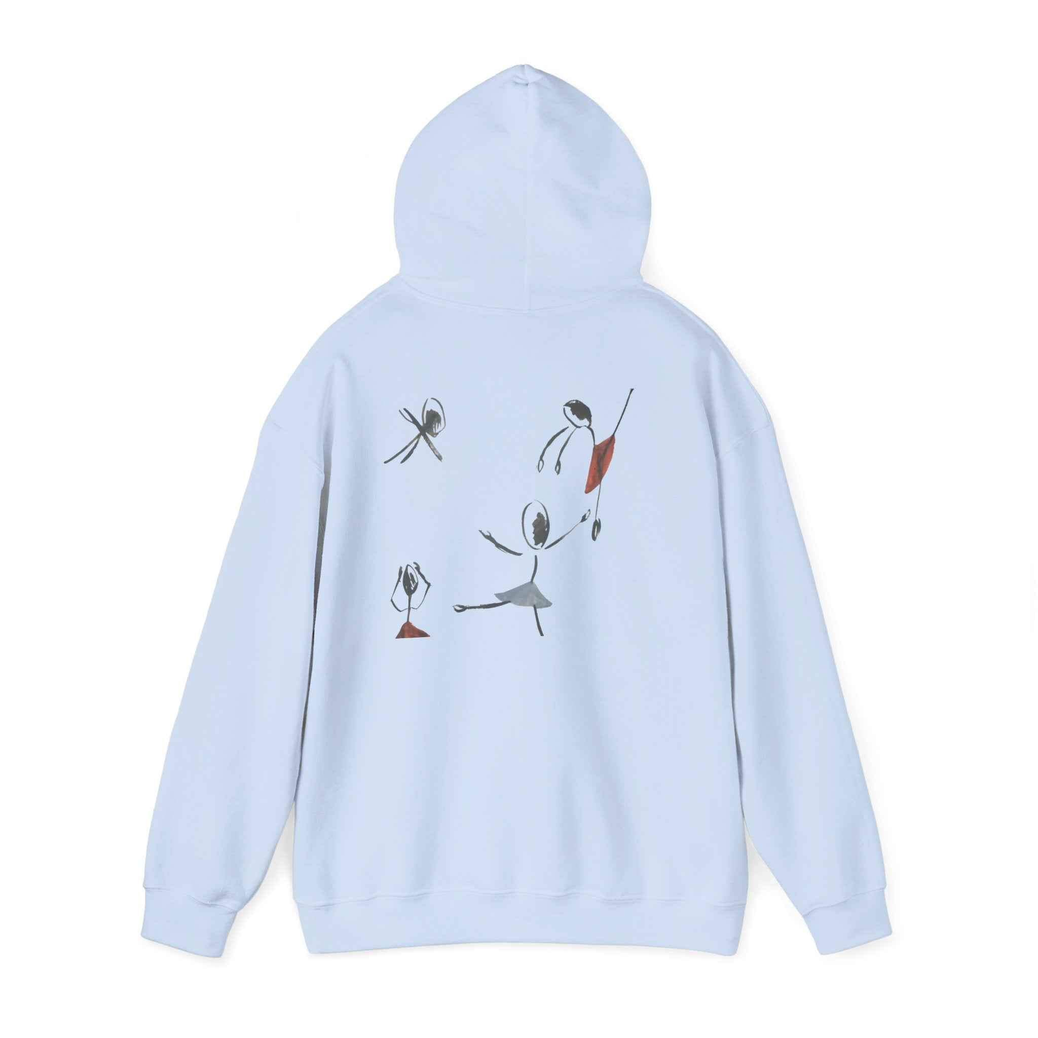 Minimalist Dance Crew Hoodie — Abstract Ballerina Silhouette Graphic