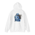 Blue Embrace Art Print - Hoodie Pullover