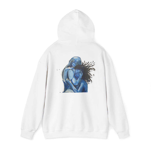 Blue Embrace Art Print - Hoodie Pullover