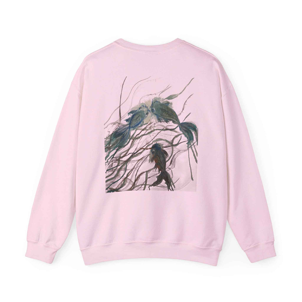 Crewneck Sweatshirt — Surreal Koi Fish Artwork — NL