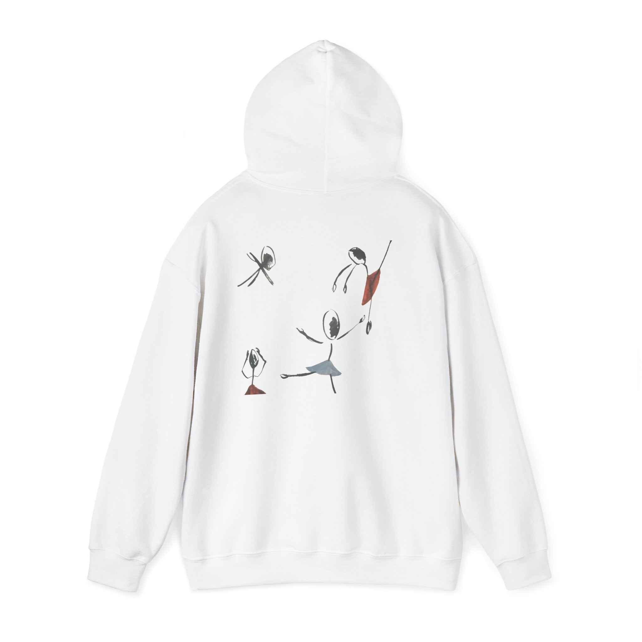Minimalist Dance Crew Hoodie — Abstract Ballerina Silhouette Graphic