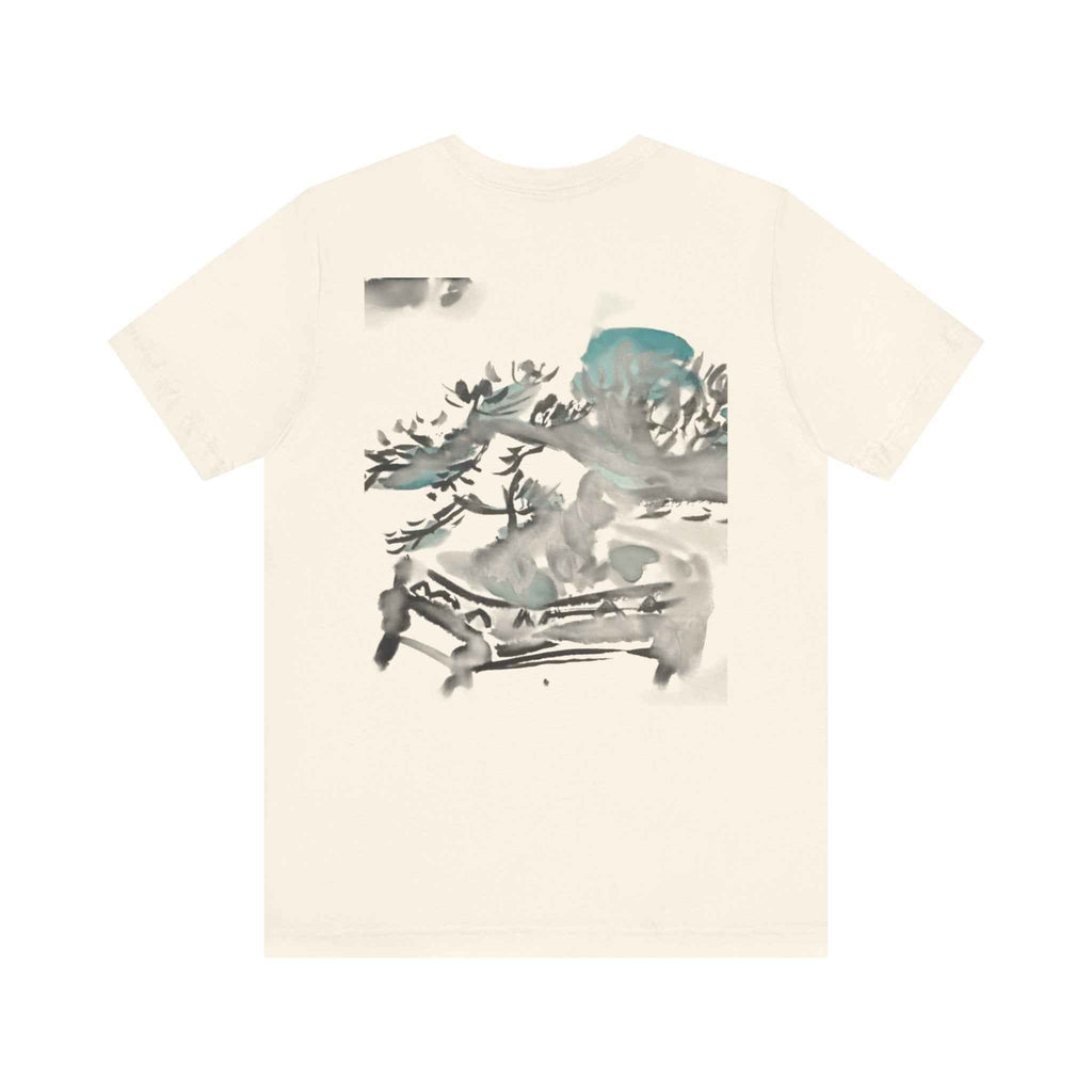 Pine Bonsai Watercolor T‑Shirt — Artistic Nature Graphic Tee — NL
