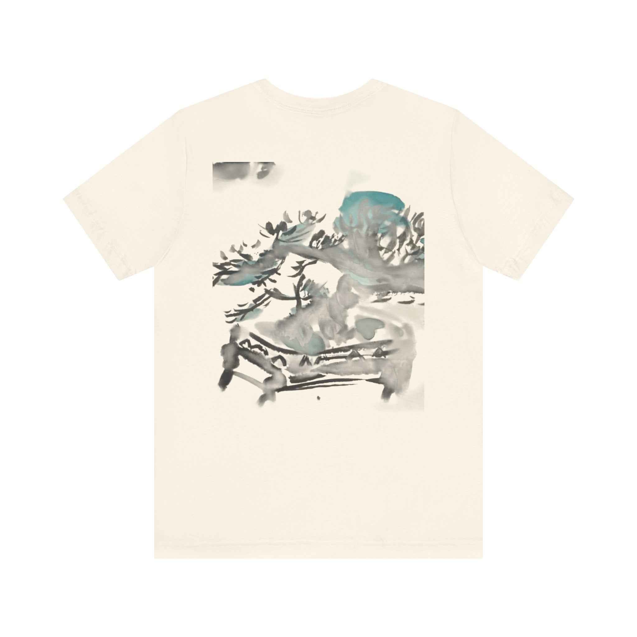 Pine Bonsai Watercolor T‑Shirt — Artistic Nature Graphic Tee — NL