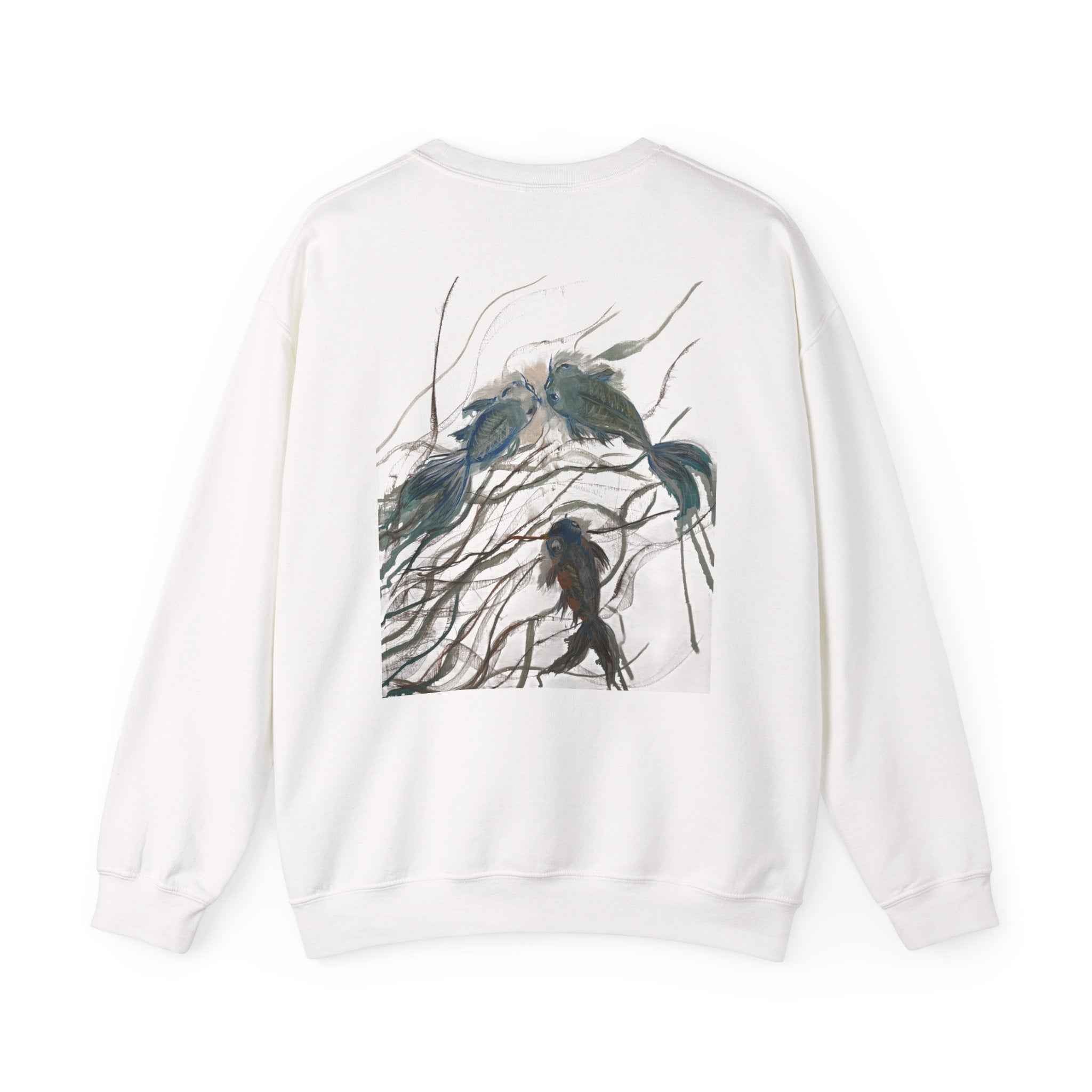 Crewneck Sweatshirt — Surreal Koi Fish Artwork — NL