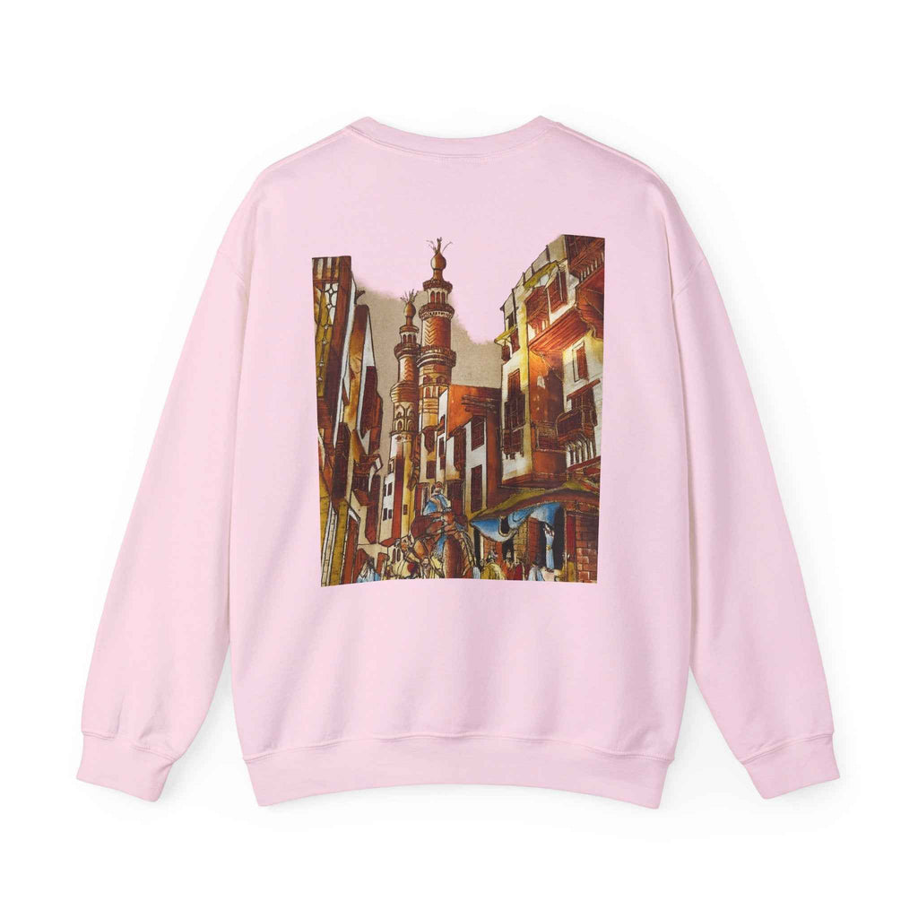 Egyptian Market Street Scene Crewneck Sweatshirt
