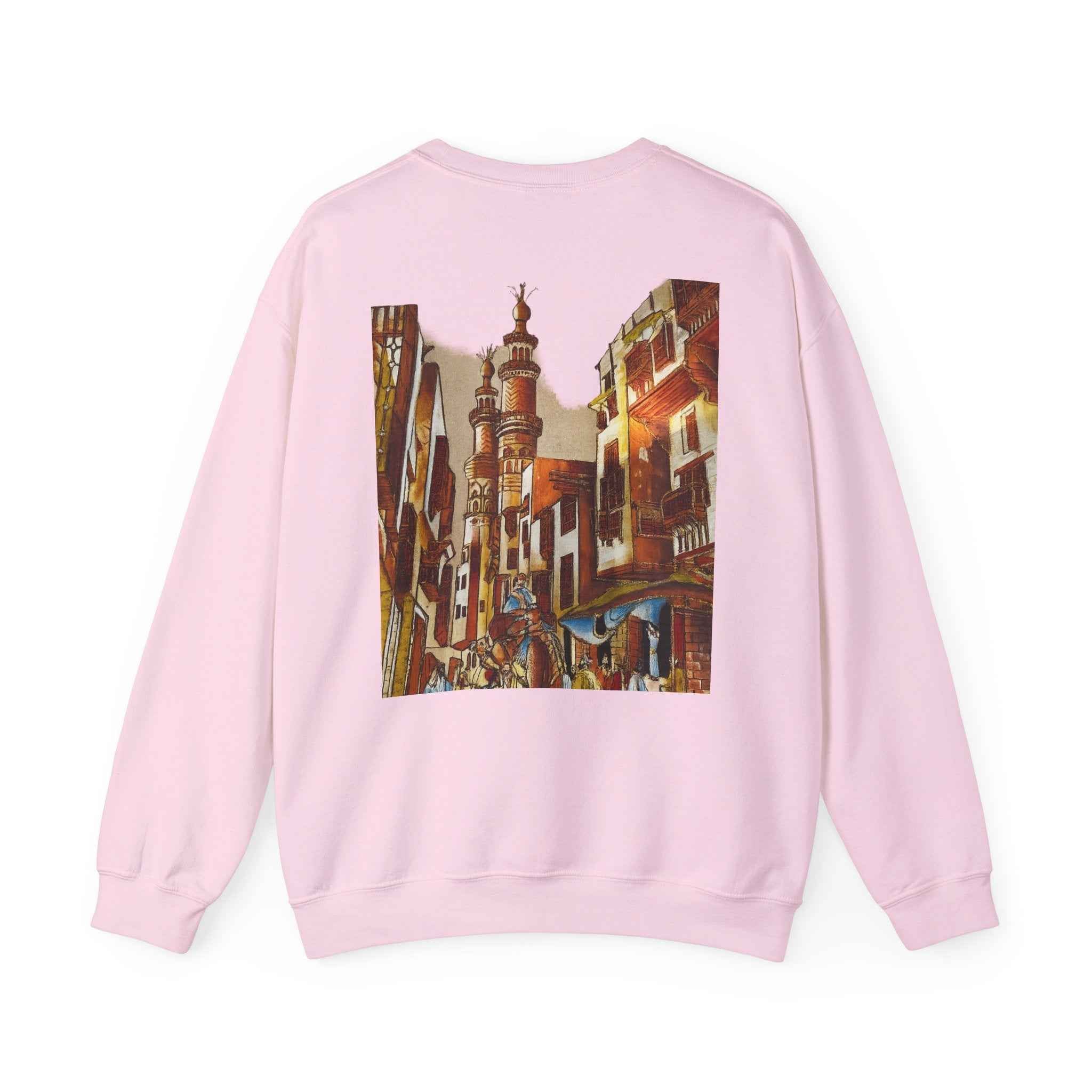 Egyptian Market Street Scene Crewneck Sweatshirt