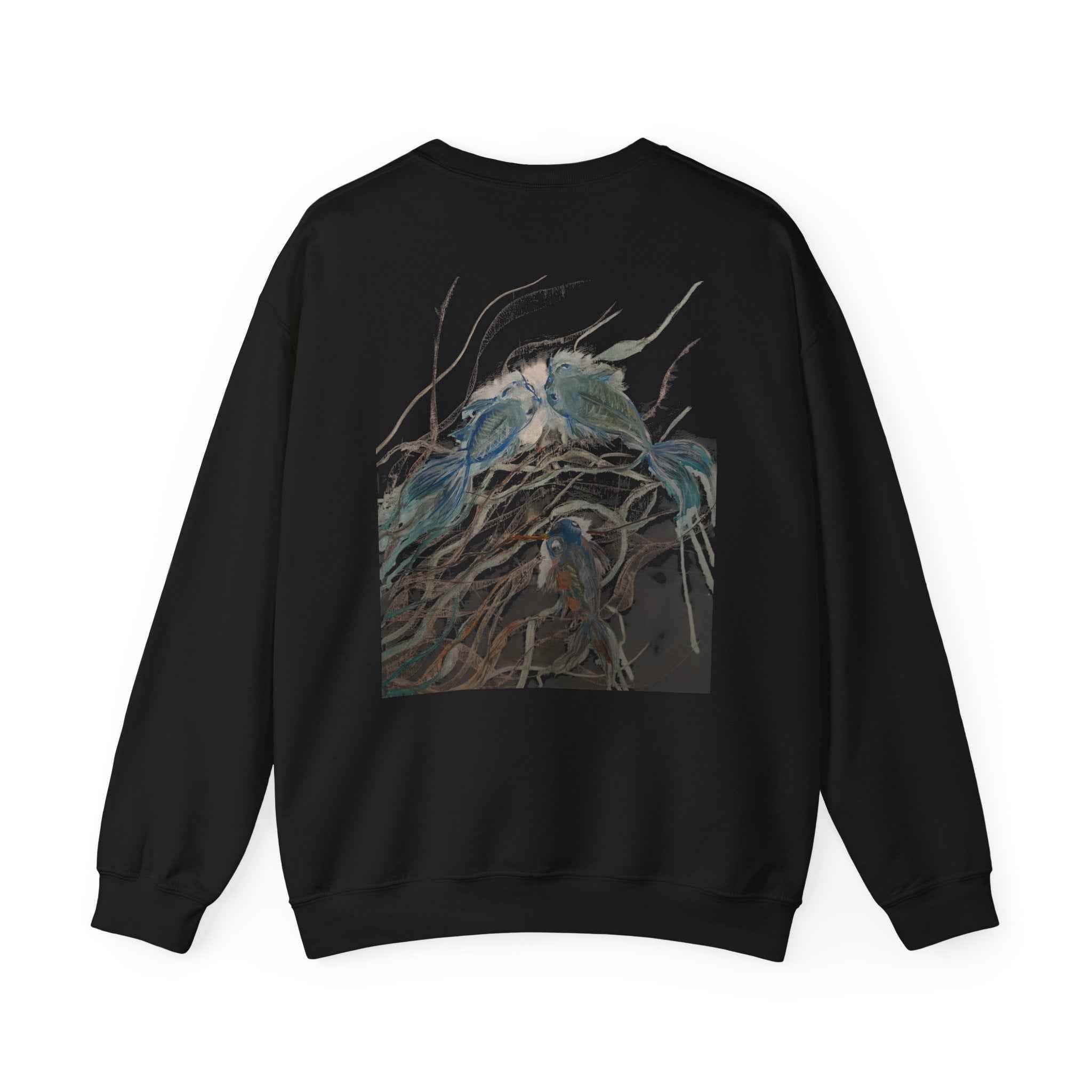 Crewneck Sweatshirt — Surreal Koi Fish Artwork — NL