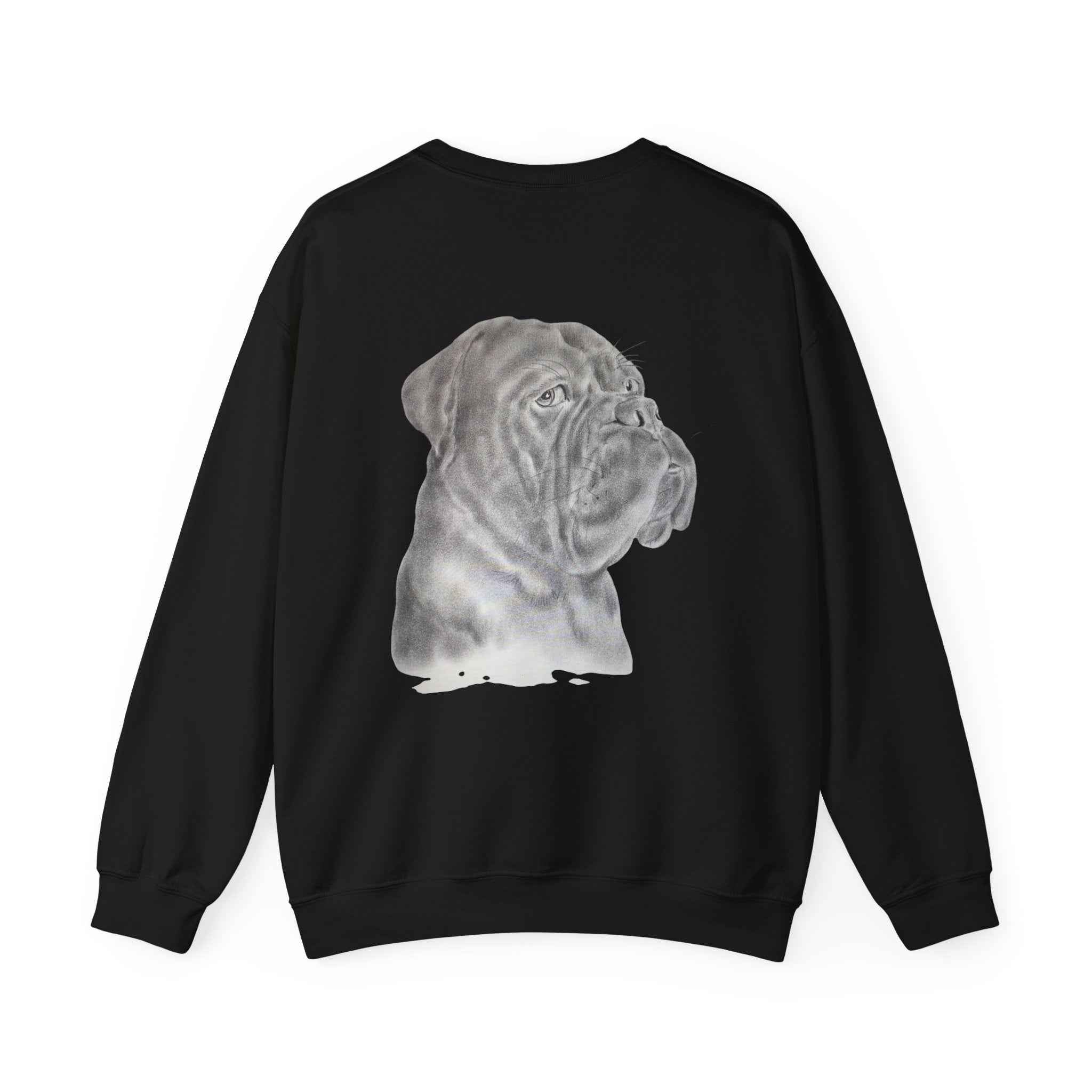 Bonzo Portrait Crewneck Sweatshirt — Realistic Dog Art Pullover
